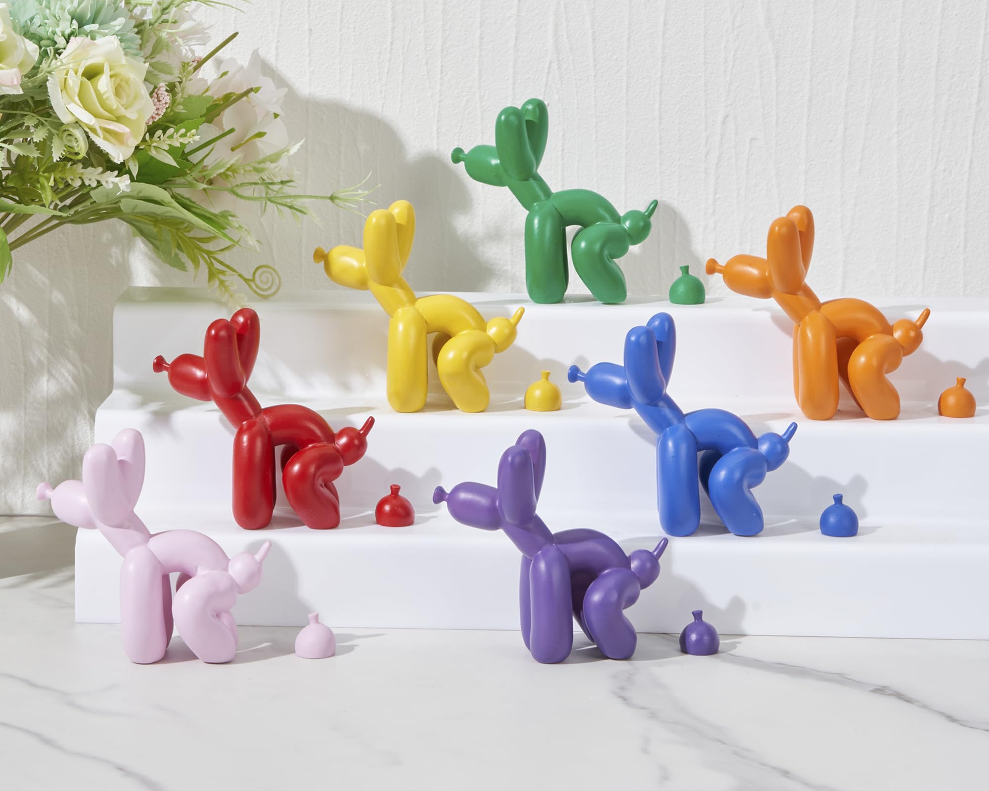 Amazon.co.jp: Artconal グリーン うんちバルーン 犬の彫刻 (2個セット